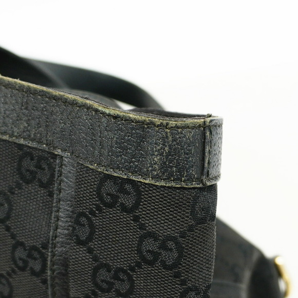 Gucci Tote Bag GG Canvas Abby 130739 Leather Black Women's - Picture 14 of 16